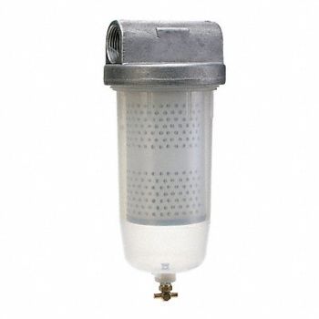 DAYTON Filter Housing 10 1/4 H 4 1/4 Dia, 12F728