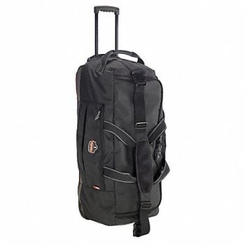 ERGODYNE Rolling Bag 34 x 11 x 6 In 5 Pockets Blk, 12F757