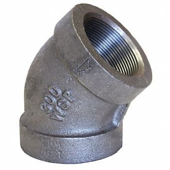ANVIL 45 Elbow Malleable Iron 4 in FNPT, 12G039