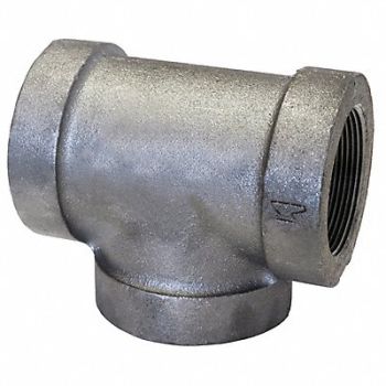 ANVIL Tee Malleable Iron 4 in Pipe Size FNPT, 12G050