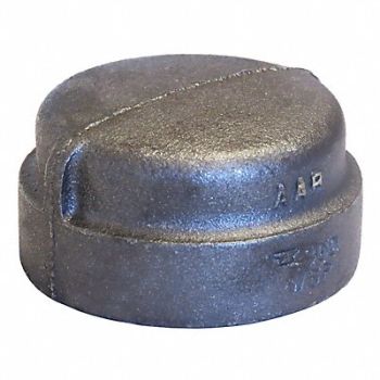 ANVIL Round Cap Malleable Iron 3 in FNPT, 12G537