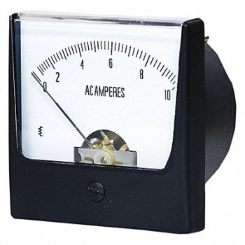 GRAINGER APPROVED Analog Panel Meter AC Current 0-10 AC A, 12G373