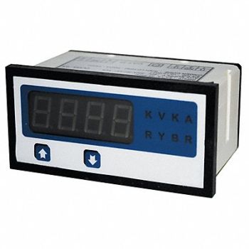 GRAINGER APPROVED Digital Panel Meter Process 4 to 20mA DC, 12G525