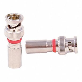 DOLPHIN COMPONENTS CORP Cable Coupler BNC/Male RG59 Coax PK10, 12H906