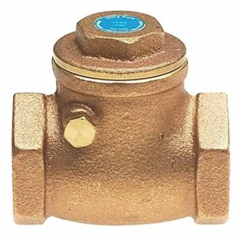 MILWAUKEE VALVE Swing Check Valve Brass 2 FNPT, 12K651