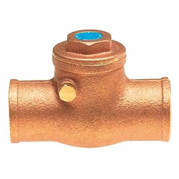 MILWAUKEE VALVE Swing Check Valve Brass 2 Sweat, 12K657