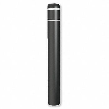 POST GUARD Bollard Cover 7 In Dia 60 In H Black, 12L088