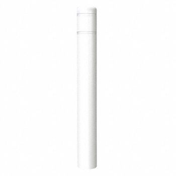 POST GUARD Bollard Cover 7 In Dia 60 In H White, 12L099