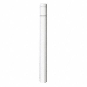 POST GUARD Post Sleeve 4-1/2 In Dia 52 In H White, 12L108