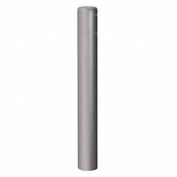 POST GUARD Bollard Cover 8-7/8 In Dia 72 In H Gray, 12L116