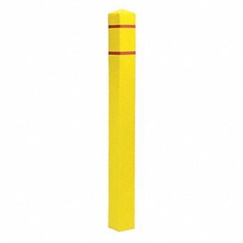 POST GUARD Post Sleeve 4-1/2x4-1/2 In 55In H Yellow, 12L126