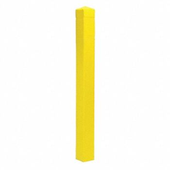 POST GUARD Post Sleeve 4-1/2x4-1/2 In 55In H Yellow, 12L128