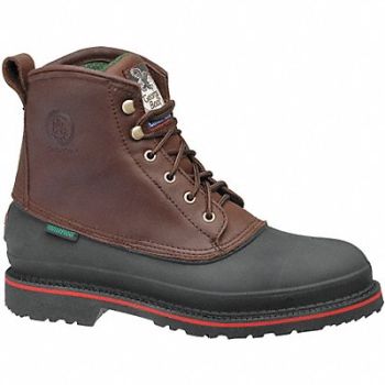 GEORGIA BOOT 6 Work Boot 9-1/2 Medium Brown Steel PR, 12L309