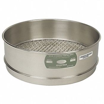 ADVANTECH Sieve #8 S/S 12 In Full Ht, 12M467