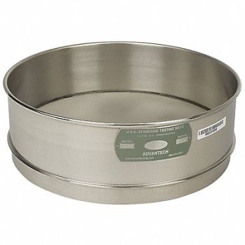 ADVANTECH Sieve #80 S/S 12 In Full Ht, 12M469