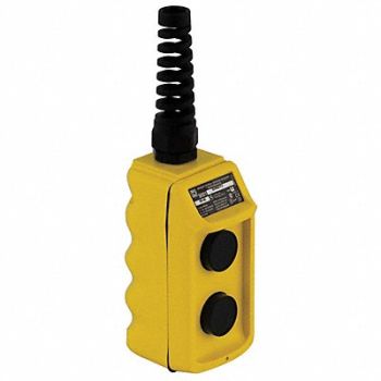 SQUARE D Pendant Push Button Station 2NO Yellow, 12N832