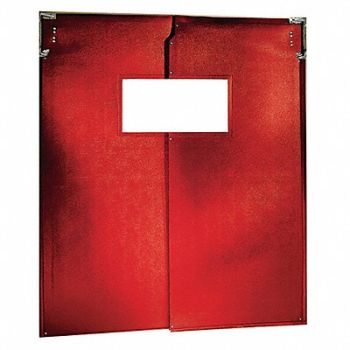 CHASE Flexible Swinging Dr 8x8 ft Red PVC PR, 12P246