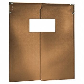 CHASE Swinging Dr 8x7 ft Medium Brown PVC PR, 12P254