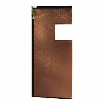 CHASE Swinging Door 8 x 3 ft Medium Brown PVC, 12P249