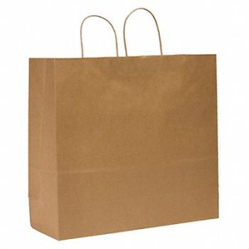 GRAINGER APPROVED Shopping Bag Merchandise Brown PK200, 12R080