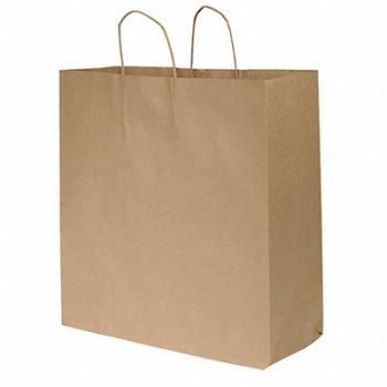 GRAINGER APPROVED Shopping Bag Merchandise Brown PK200, 12R081