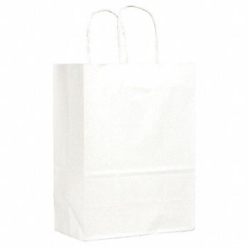 GRAINGER APPROVED Shopping Bag Merchandise White PK250, 12R084