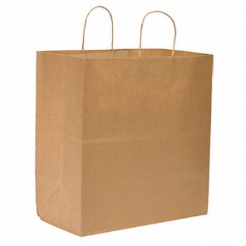 GRAINGER APPROVED Shopping Bag Merchandise Brown PK200, 12R092