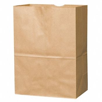 GRAINGER APPROVED Grocery Bag Brown PK500, 12R107