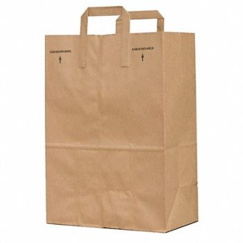 GRAINGER APPROVED Grocery Bag Brown PK300, 12R117