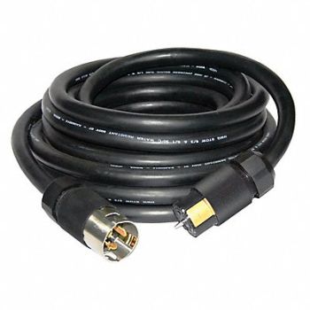 HUBBELL WIRING DEVICE-KELLEMS Temporary Power Cord 50A 50 ft 3 Poles, 12R421