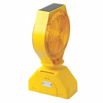 GRAINGER APPROVED Solar Barricade Light LED 7-1/2, 12R462