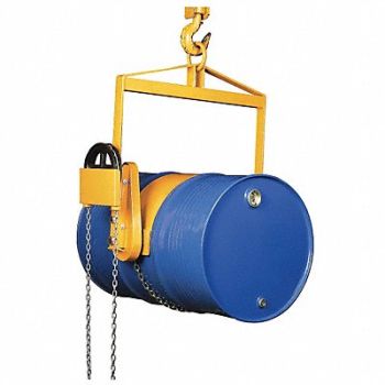 DAYTON Vertical Drum Lifter/Dispenser Ylw Steel, 12R541