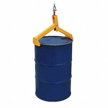 DAYTON Salvage Drum Lifter Ylw Vertical Steel, 12R543