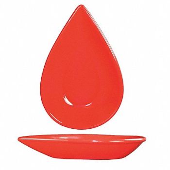 ITI Tear Drop Fruit Dish 3-1/2 Oz Red PK48, 12R932