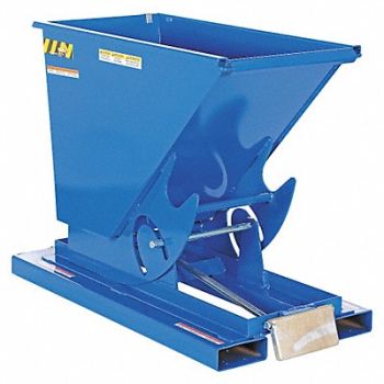 VESTIL Self Dumping Hopper - Light Duty - Blue, 32W781