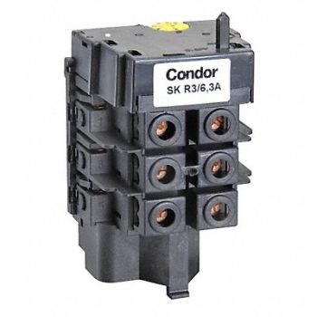 CONDOR USA INC Thermal Overload 4 to 6.3A 3 Phase MDR3, 12T096