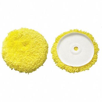 GRAINGER APPROVED Polishing Pad Curved Edge 7-1/2 In Wool, 12U071
