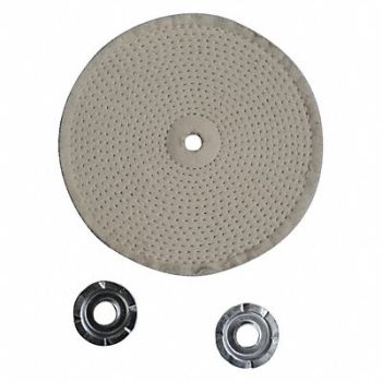 GRAINGER APPROVED Buffing Wheel Spiral Sewn 6 In Dia., 12U083