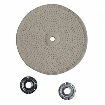 GRAINGER APPROVED Buffing Wheel Spiral Sewn 10 In Dia., 12U087