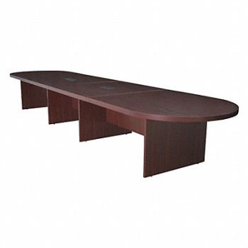 REGENCY Conference Table 52 In x 16 ft Mahogany, 12U539