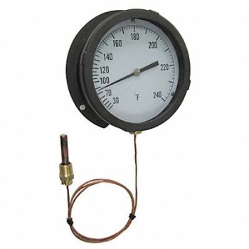 GRAINGER APPROVED G2673 Analog Panel Mt Thermometer 30 to 300F, 13G218