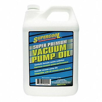 SUPERCOOL Vacuum Pump Oil 1 gal Can 75 SAE Grade, 12V186