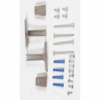 ASI GLOBAL PARTITIONS Panel Bracket SS Brushed, 12V401