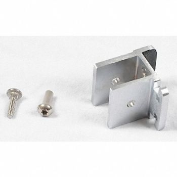 ASI GLOBAL PARTITIONS Door Stop and Keeper Aluminum Brushed, 12V405