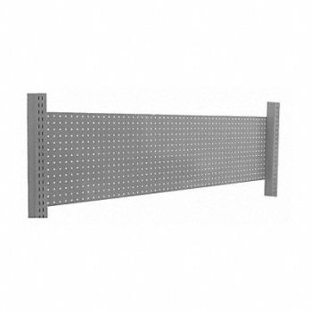 BENCHPRO G4866 Pegboard Backwall 72 W x 2 D x 14 H Gray, 12V654