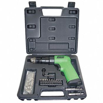 SPEEDAIRE Drill Air-Powered Pistol Grip 1/4 in, 12V744