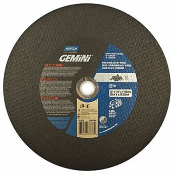 NORTON CutOff Wheel Gemini Metal 12 x.125 x20mm, 12V881