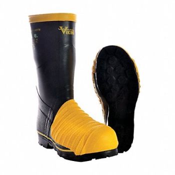 VIKING G3082 Rubber Boot Unisex 14 Knee Black PR, 12W848