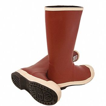 TINGLEY G3089 Rubber Boot Men s 15 Knee Red PR, 12W897