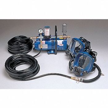 ALLEGRO Supplied Air Pump Package Full Face Mask, 12X254